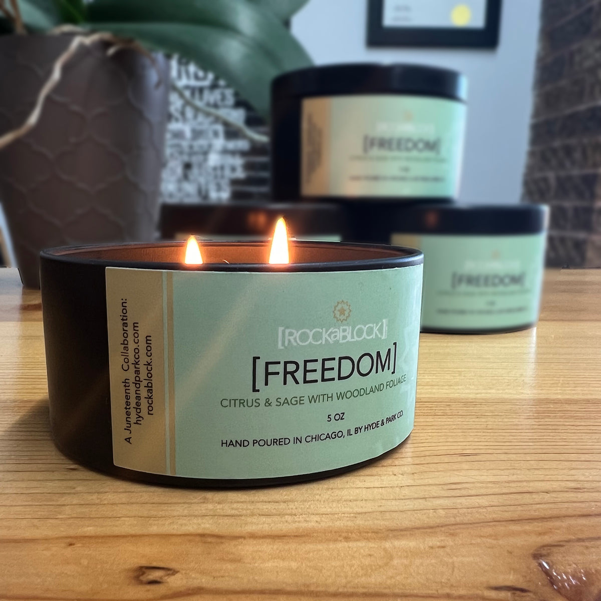 "FREEDOM" 5 oz Scented Candle ROCKaBLOCK