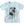 Load image into Gallery viewer, child sized rockablock baby blue spindiana graphic tee featuring indiana state outline map and a turntable.