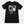 Load image into Gallery viewer, Black t-shirt with a graphic design of a child on a white background
